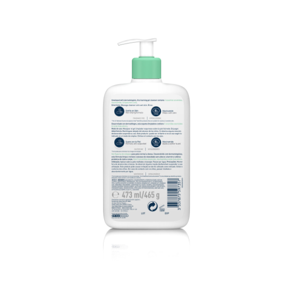 Cerave Gel Limpiador espumoso 473 ml