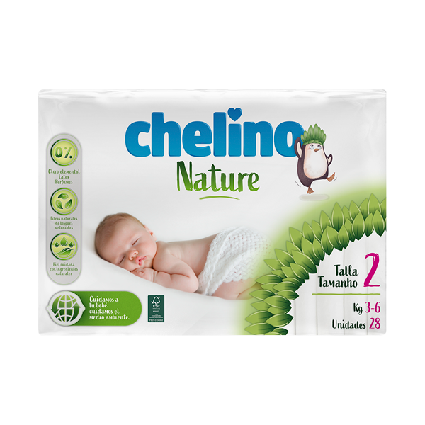 Chelino Nature Talla 2 28 unidades