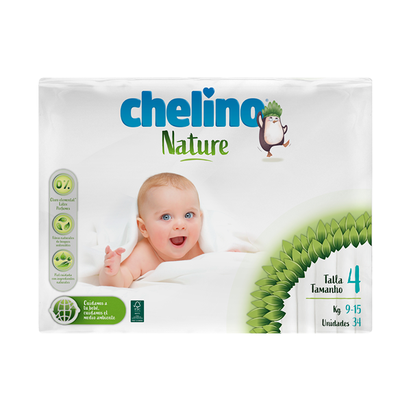 Chelino Nature Talla 4 34 unidades