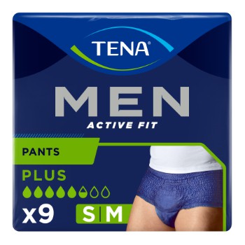 Tena Men Active Fit Pants Talla M  9 unids