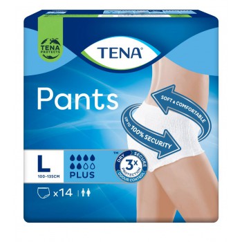 Tena Pants Plus L 14 unid