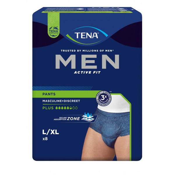 Tena Men Pants Active Talla L 8 Uds